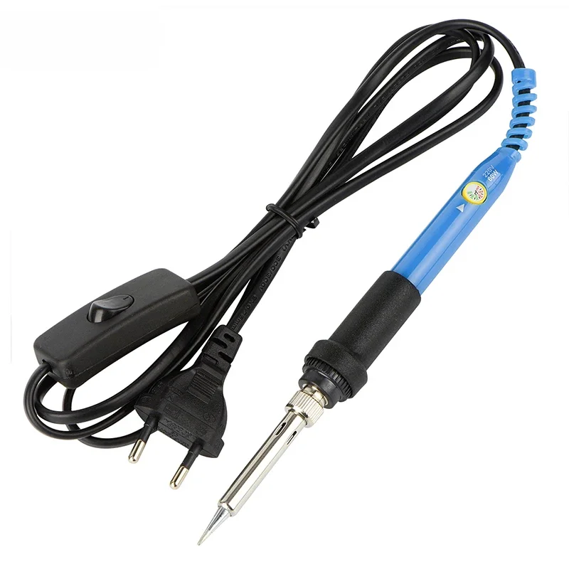 JCD 110V 220V 60W wtyczka US/EU/UK lutownica elektryczna 908 lutownica z regulowaną temperaturą z wysokiej jakości stojakiem na lutownicę — zdjęcie 2