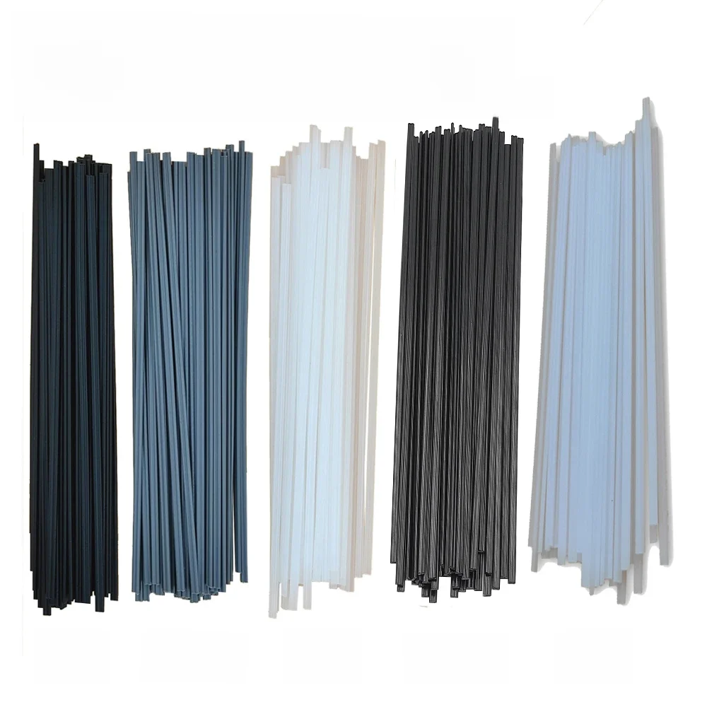 Ensemble de baguettes de soudage en plastique 200mm ABS PP PVC PE, électrodes de réparation de pare-chocs de voiture, bâtons d'accessoires de soudage, Kit de soudage de pistolet à Air chaud