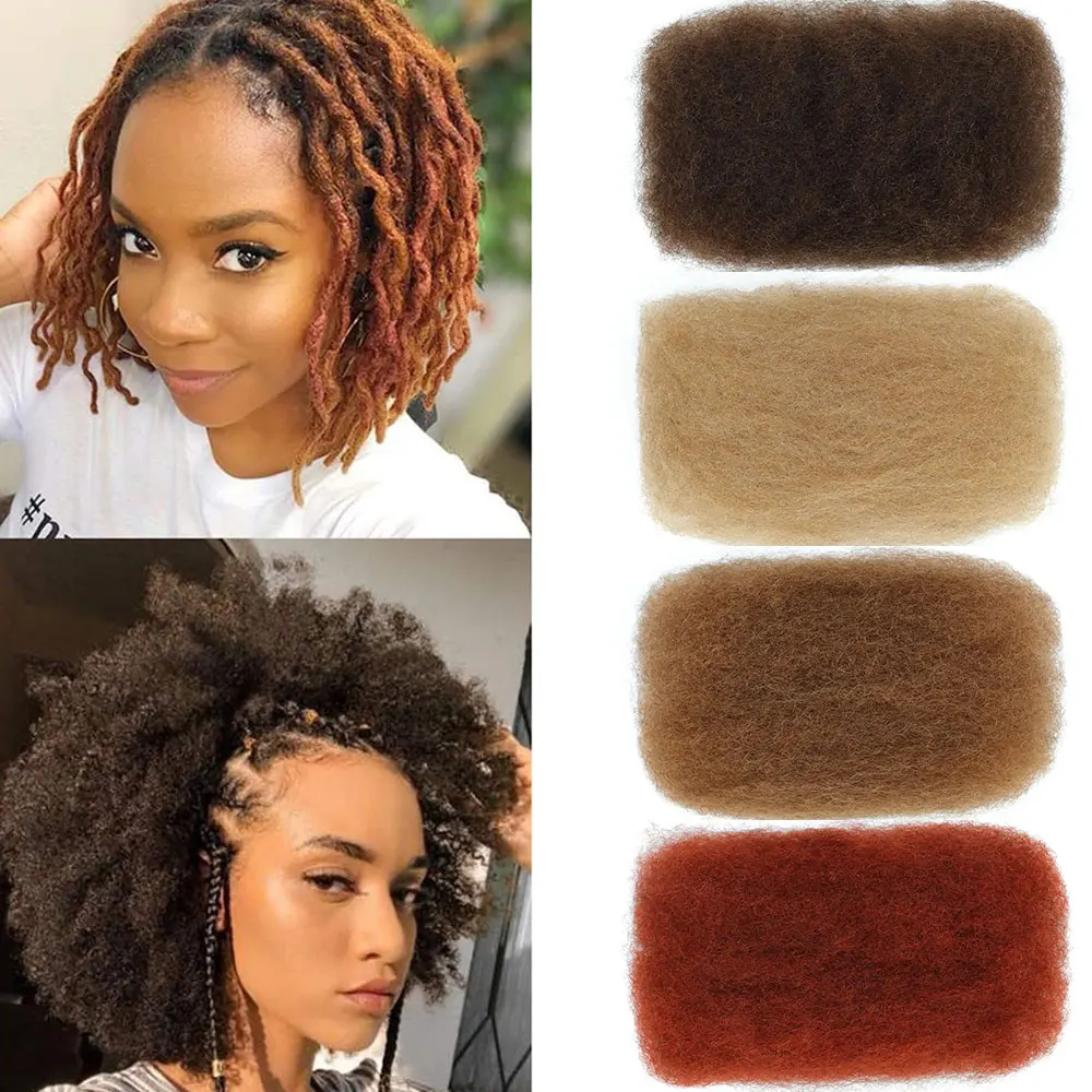 

Афро-кудрявые объемные вьющиеся бразильские волосы Remy, человеческие волосы для плетения, 1 пучок, 50 г/шт., натуральный цвет, косички, волосы без утка