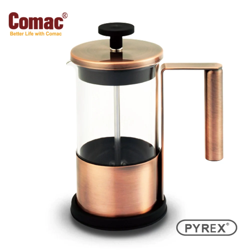 Comac Bright Antique Coffee & Tea Maker French Press 600ml (P6)