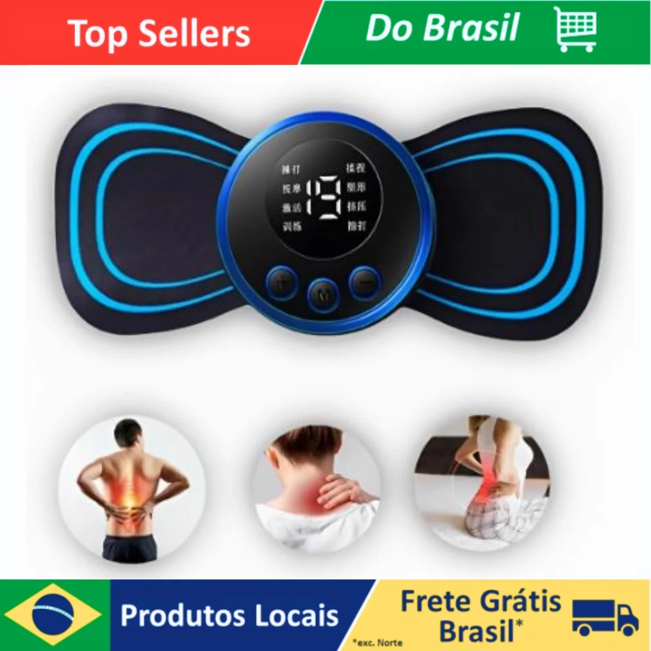 مدلك صغير محمول ، EMS عنق الرحم ، Alivia Dores Corpo #1