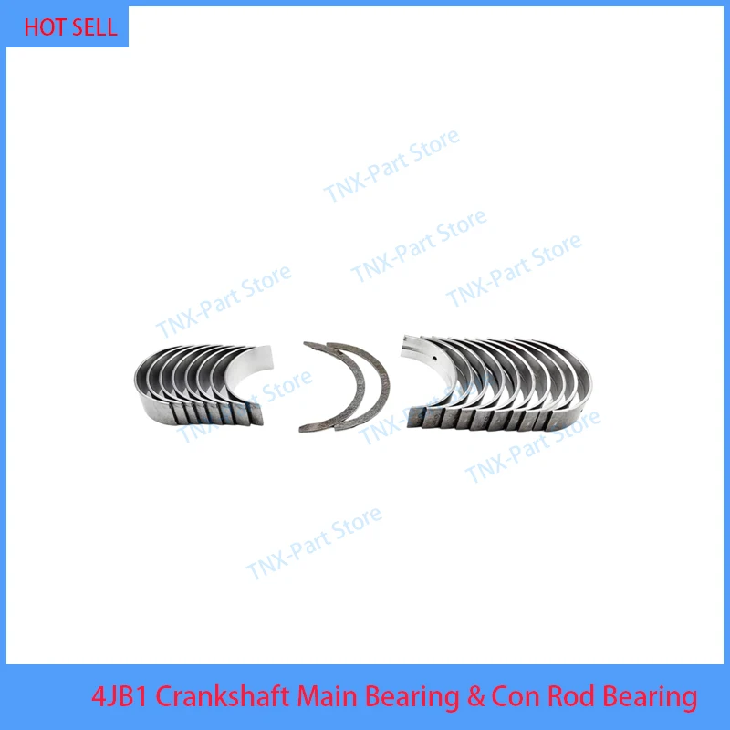 

For Isuzu 4JB1 Crankshaft Main Bearing Connecting Rod Bearing Set With Thrust Washer Overhaul Rebuild Kit