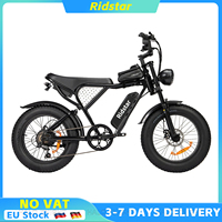 Ridstar Q20 Adult Electric Bike 48V 1000W 15Ah Fat Tire Bike 20 Inch Electric Bicycle 45KM/H Motorbike 60KM Moped-Styled Ebike