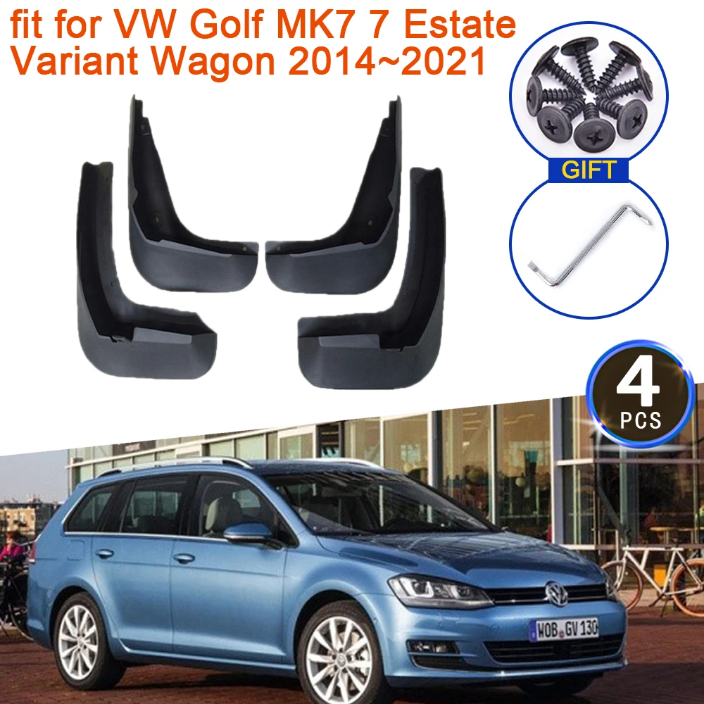 

4x Mudguards for VW Golf MK7 7 Estate Variant Wagon 2014~2021 Accessories Volkswagen AU MudFlap Splash Guards Front Wheel Fender