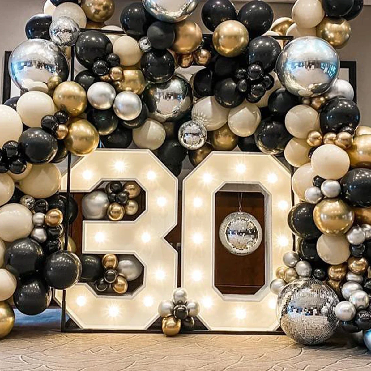 Lumière Led géante de 91,5 cm, figurine de numéro d'anniversaire, décor de mariage, réception-cadeau pour bébé, cadre de numéro d'anniversaire 30 40 50