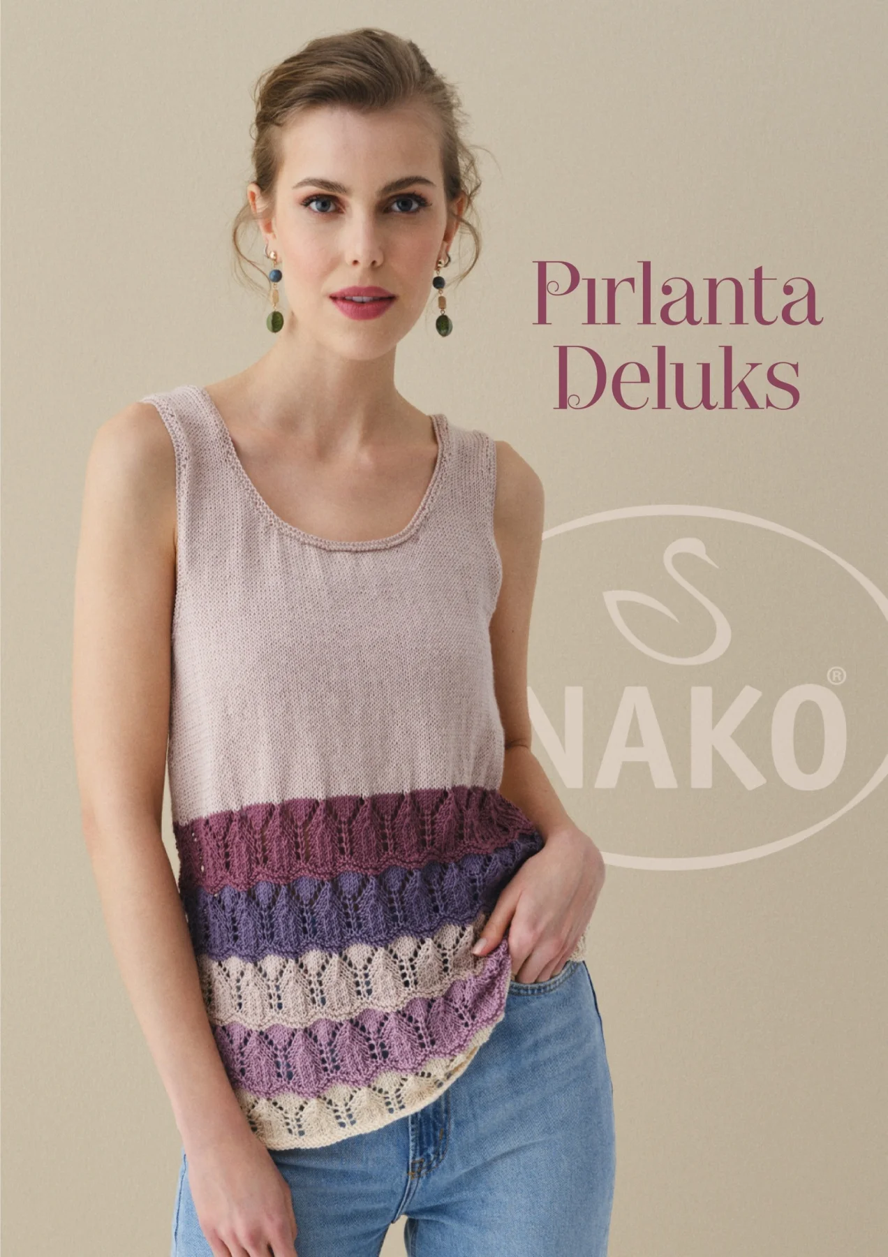 Nako Pırlanta Deluks Hand Knitting Yarn, 100 Grams 390 Meters, 29 Colors, Premium Micro Acrylic, Rope, Jumper, Shawl, Home Textile, Scarf, Beret