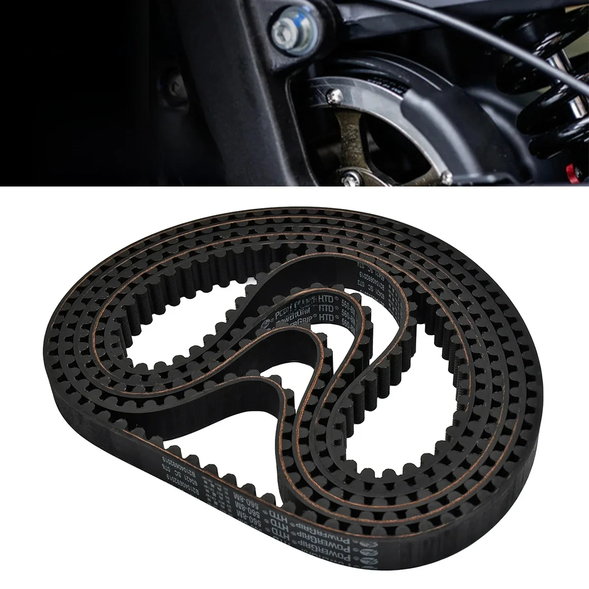 AliExpress XCMT Electric Dirt Bike Drive Belt For Surron Light Bee X For Surron X160 X260 Primary Belt 560-8M Rubber Motorcycle Accessories High