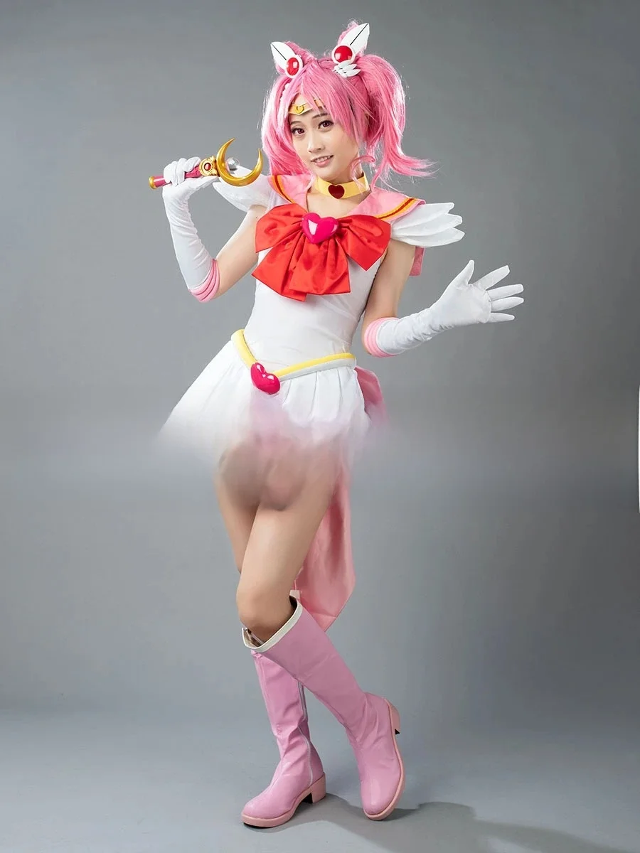 Kostiumy cosplay dla kobiet z anime Sailor Super S Film Sailor Chibiusa Rini do odgrywania ról — zdjęcie 2