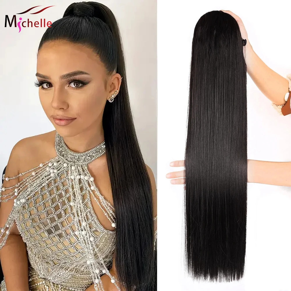 

Прямые человеческие волосы Remy на шнурке, натуральный цвет, прямые 100% заколки для человеческих волос Remy, наращивание хвоста