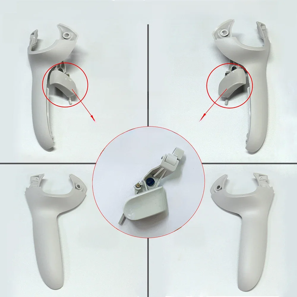 Oryginalna powłoka uchwyt do kontrolera z klawiszem spustowym do osłona klamki etui Oculus Quest 2 VR do części zamiennej do naprawy Meta Quest 2 — zdjęcie produktu 7
