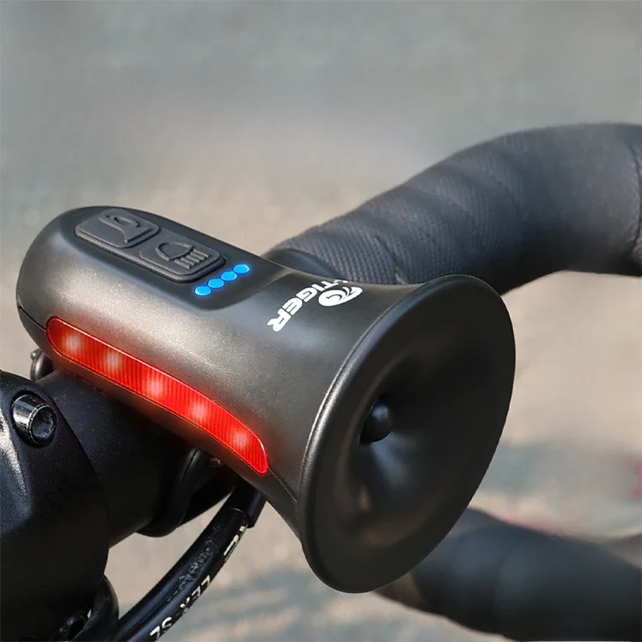 AliExpress X-TIGER Electronic bicycle horn Lighted warning and siren integrated Battery life of 6 hours