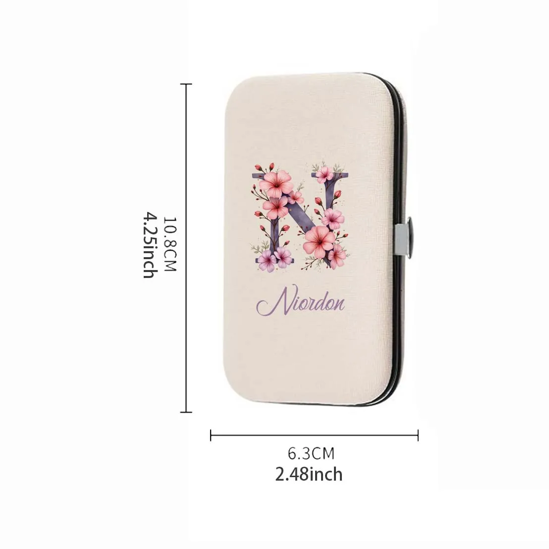 1 Set personalisiertes, maßgeschneidertes Nagelset mit Namen, Blumen- und Buchstabenmustern, ideales Weihnachts-/Geburtstagsgeschenk für die Familie – Detail 3