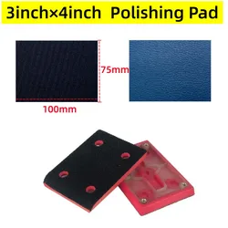 75x100mm Sanding Disc Backing Pad,Sandpaper Self-adhesive Hook-Loop Backed Plate,Abrasive Disks Polishing Pad for Square Sanders