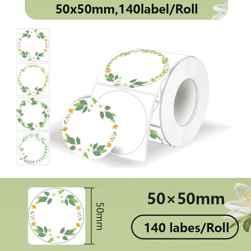 Phomemo Gradiënt zelfklevend label 50x50mm Geschikt voor M110 M220 M221 M120 DIY Logo Barcodelabel Geschikt voor E210 P50 DETONG P1