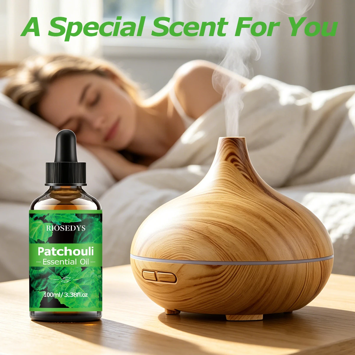 Patchouli-Ätherisches Öl, warmes, holziges Duftöl für Diffusoren, Aromatherapie und DIY-Duftbasteleien, reiches und intensives Aroma – Detail 4