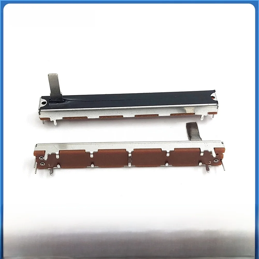 3 sztuk SC6021N prosty potencjometr przesuwny 75MM Mono B10K B50K B100K 7.5CM mikser Fader skok 60MM 3-Pin długość uchwytu 15MM — zdjęcie 2
