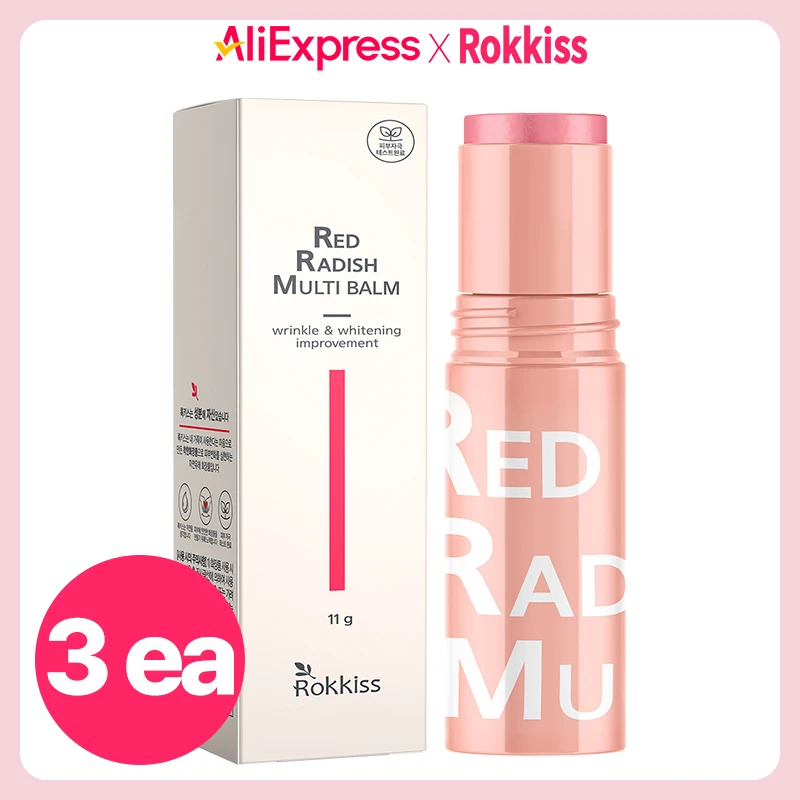 Rokkiss Red Radish Multi Balm 11g, 3pieces