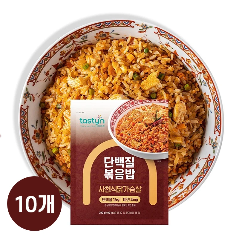 Chong Kun Dang Health Tastyn Convenience Frozen Food Protein Fried Rice Sichuan Chicken Breasts 200g x 10