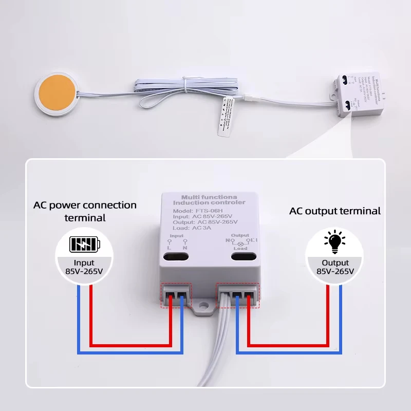 

85V-265V High-Voltage Cabinet Touch Sensor, Suitable For Concealed Cabinet Smart LED Sensor switches.