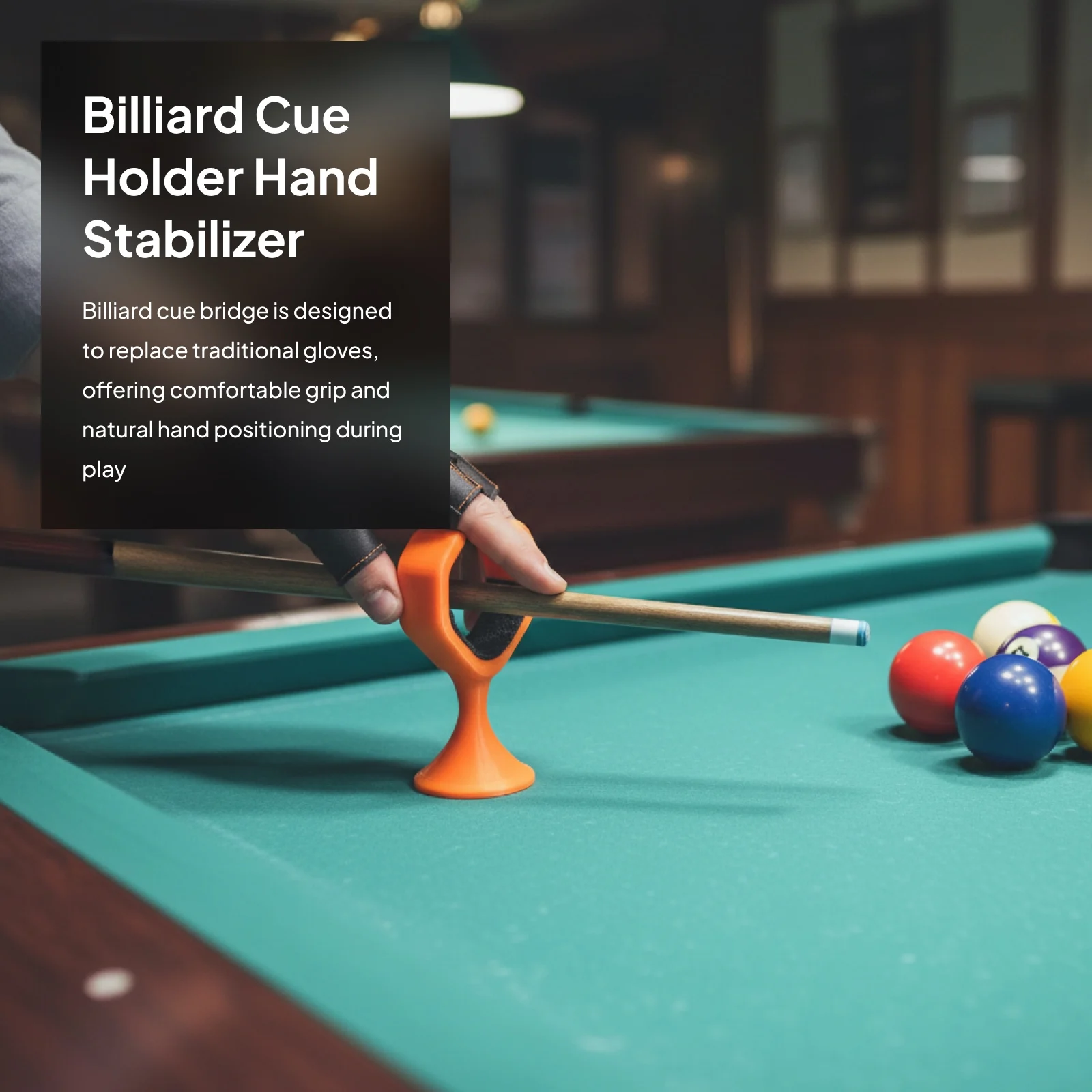 

Billiard Cue Hand Holder Rest Pool Table Cue Support Bracket Large Small Tip Snooker Glove Replacement Tool Accessory