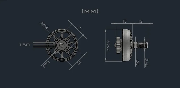 2004 / 2004T المنافسة فرش السيارات Φ5mm / Φ1.5mm 3-6S بطارية ليبو / 3-5 بوصة المروحة FPV RC الطائرة بدون طيار رباعية Cine Whoop AMAX #5
