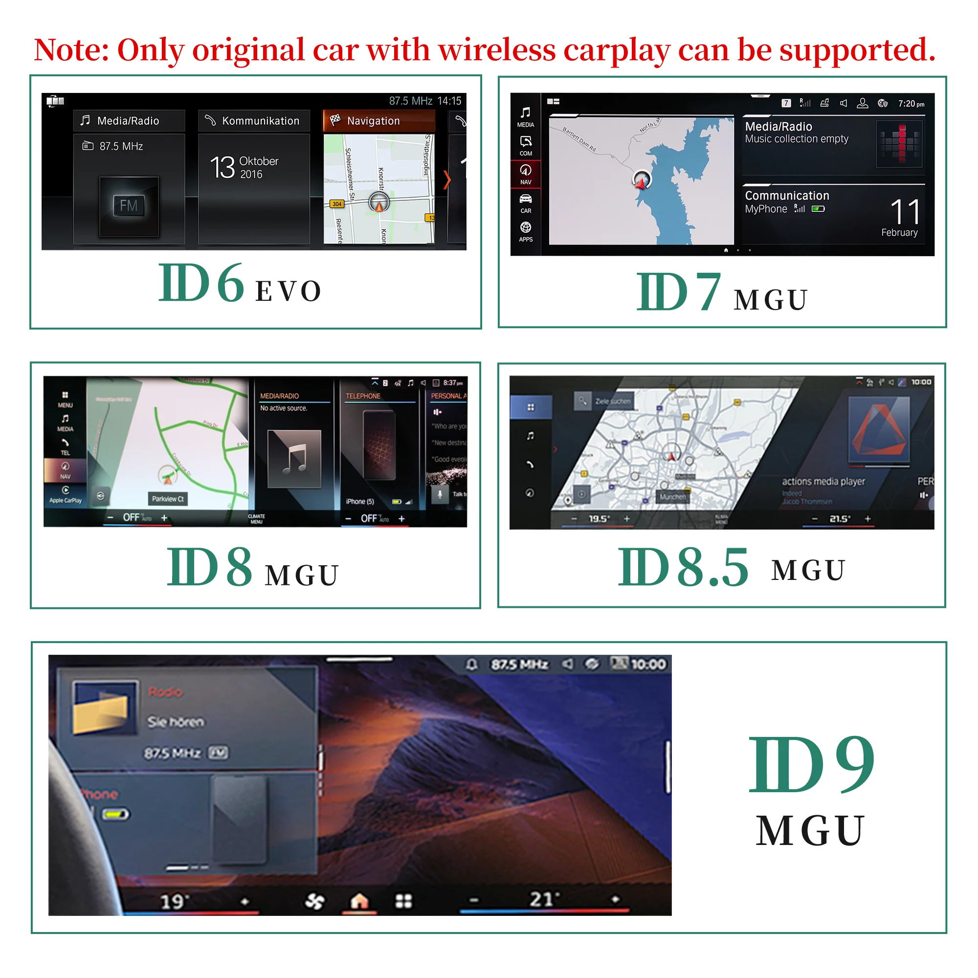 

2024 magic box Wireless CarPlay adapter & Android Auto adapter support YouTube Netflix, wried to wireless for BMW 2018-2024
