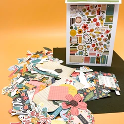 Kreatywna ścieżka 226 sztuk efemeras Paper Die Cuts upiększeń akcesoria do scrapbookingu zapasy rzemieślnicze drukowane kształty dekoracje