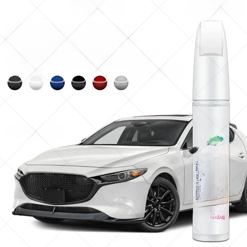 Voor Mazda 3 2003-2025 BK BL BM BP Verf Reparatie Pen Touch Up Scratch Remover DIY Auto accessoires Zwart Wit Blauw Grijs Bruin Rood - afbeelding 2