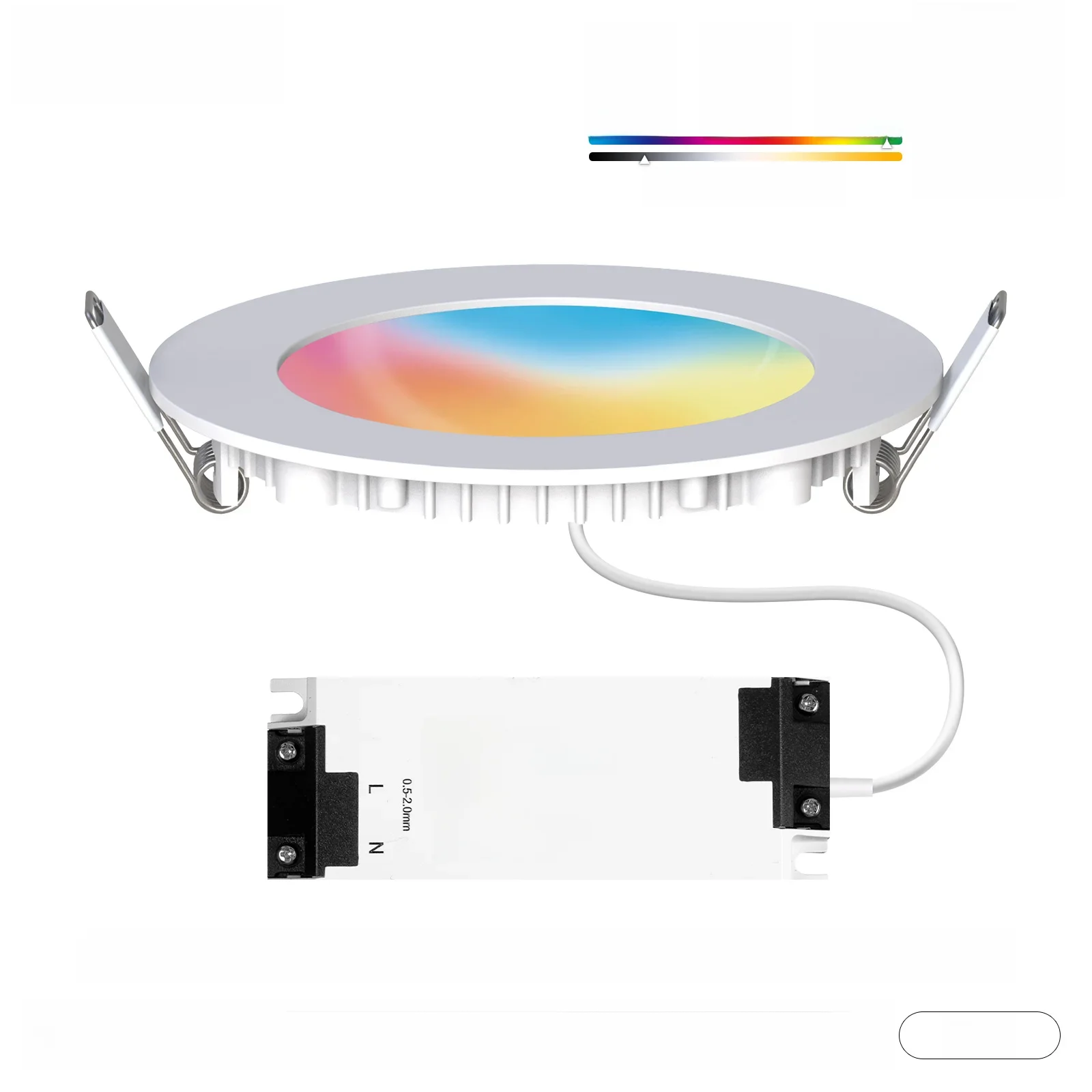 MOES ZigBee Downlight Tuya Dunne dimbare spotlamp 6W RGB Verandering Warm koel licht Werk met Alexa Google Home Smart Life In Party - afbeelding 2
