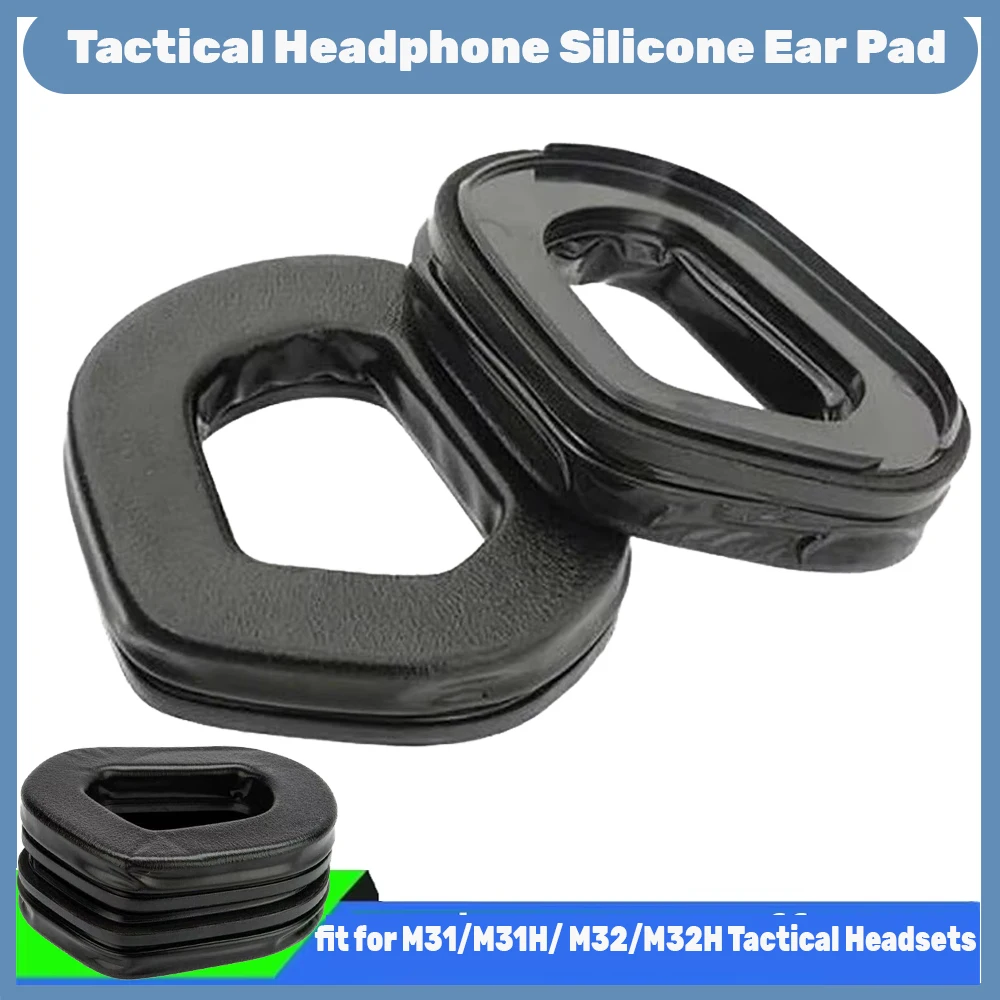 EARMOR S03 Tactical Headphone Ear Pad Pair,Silicone Ear Pad Headphone Accessories,Suitable for M31/M32/M31H/M32H Series Headsets