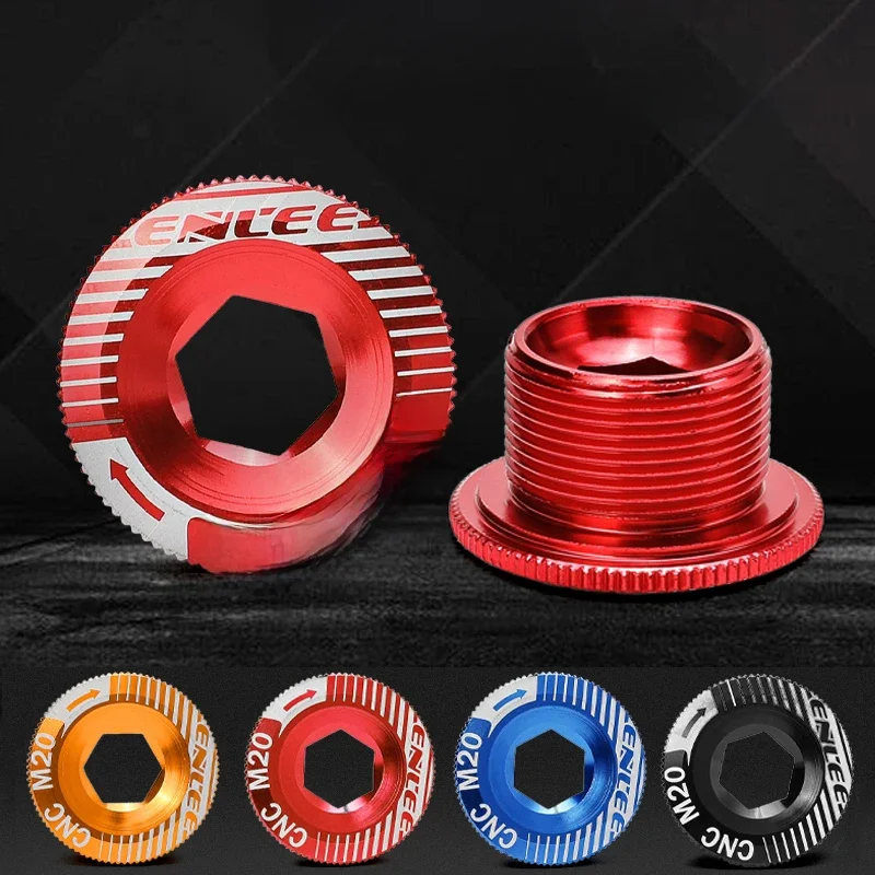 AliExpress enlee ENLEE Bike Crank Cover Crank Screw Aluminum Alloy Mountain Bike Color M18 M20 Compatible With Himano