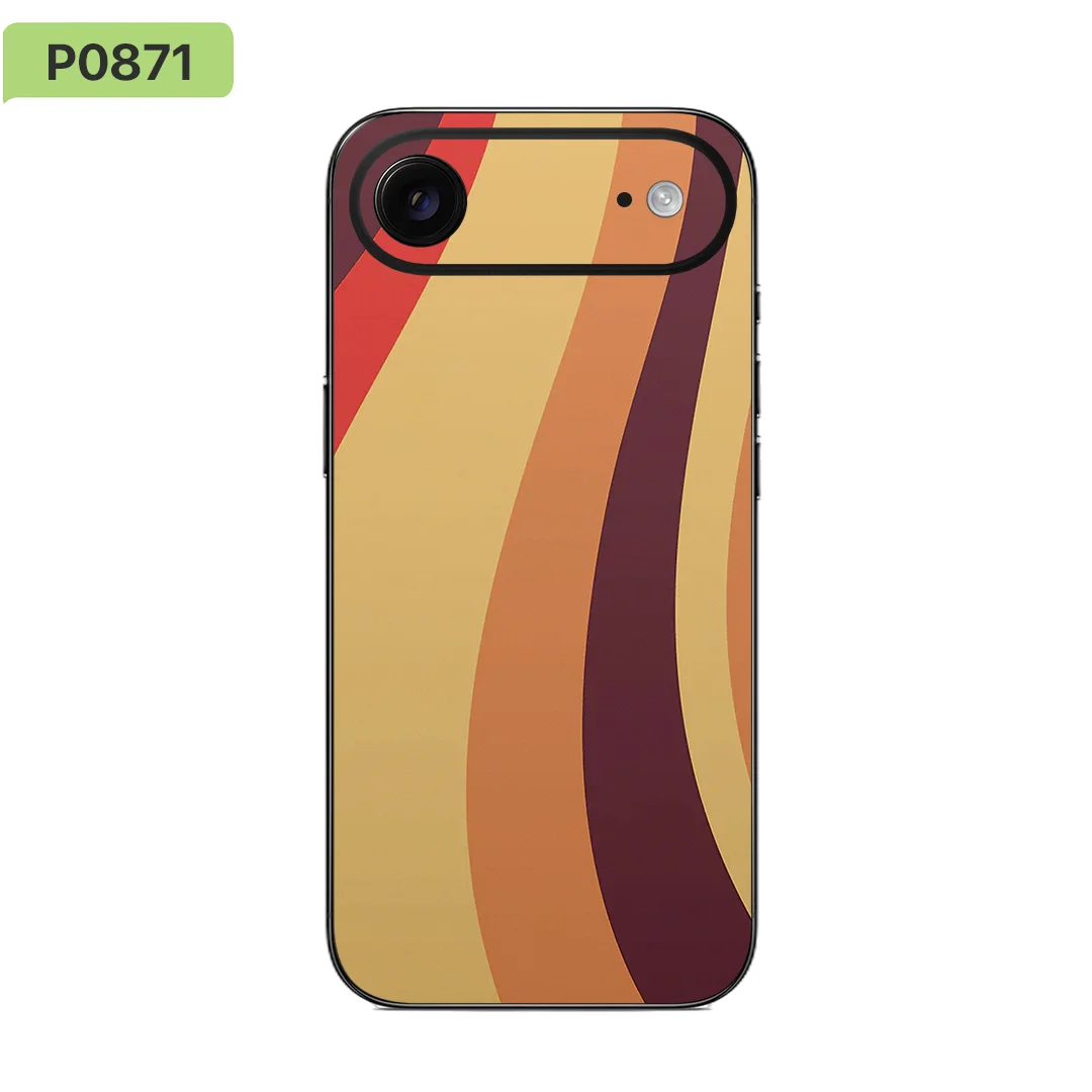 

Nexa Skins IA026 Colorful Waves Collection Vinyl Wrap Skin for iPhone 17 Air Anti-Scratch Protective Sticker