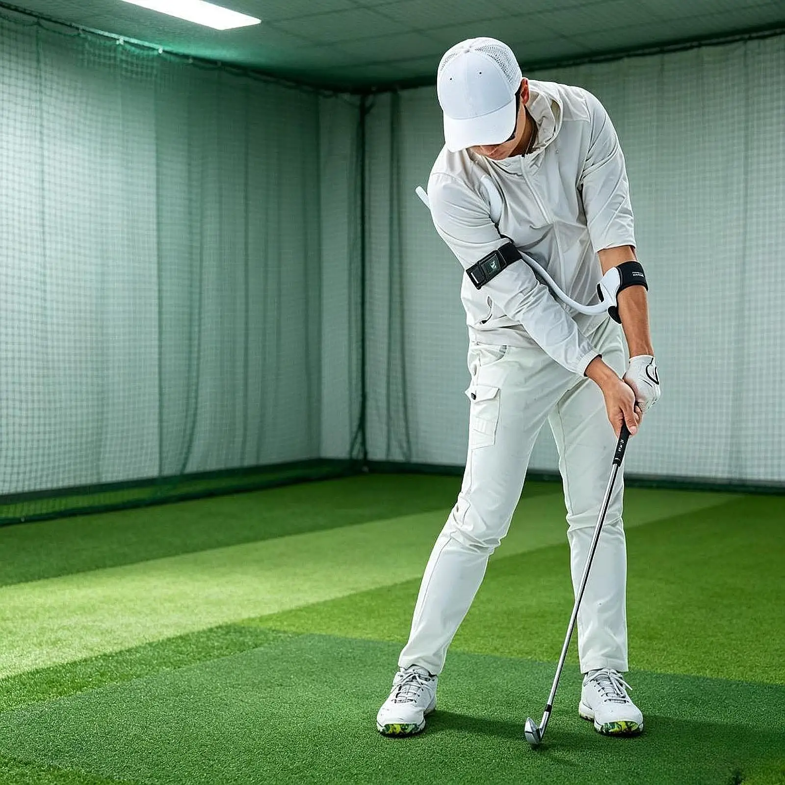 Golf Swing Width Training Aid Compatible Practice Accessory Portable Golf Training Tool for Outdoor Sports  Beginners Players