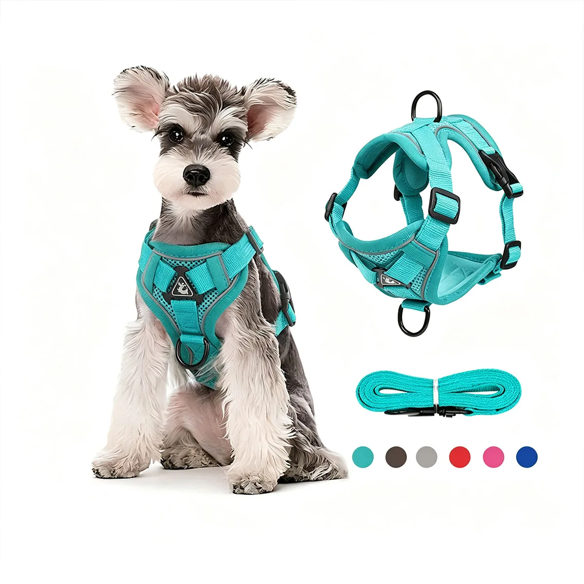 Breathable Cat Harness with Leash for Small Dogs Cats Adjustable Reflective Harnesses Pets Vest Puppy Maine Sphynx Supplies