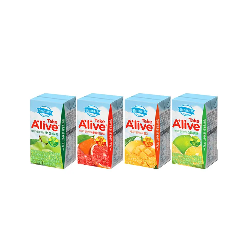 [Tienda oficial de Dongwon] Dongwon Take Alive 120ml 24+24 Elija y mezclar pomelo dulce/mango/naranja sangre/uva de molza (48 piezas)