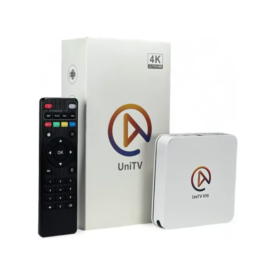 Loja Brasileira UNITV V10 Aparelho Conversor de Smart Tv Box Android 11 WiFi Assista Filmes Séries Desenhos e Canais em 1 Lugar