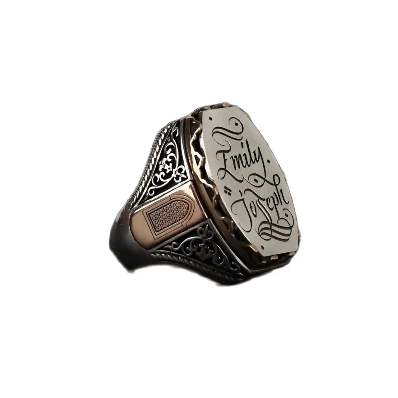 

Hand Written Ring, Customizable Silver Ring, Calligraphy Ring, Persian, Arabic, English, Latin, Islamic Calligraphy Ring, Gifts