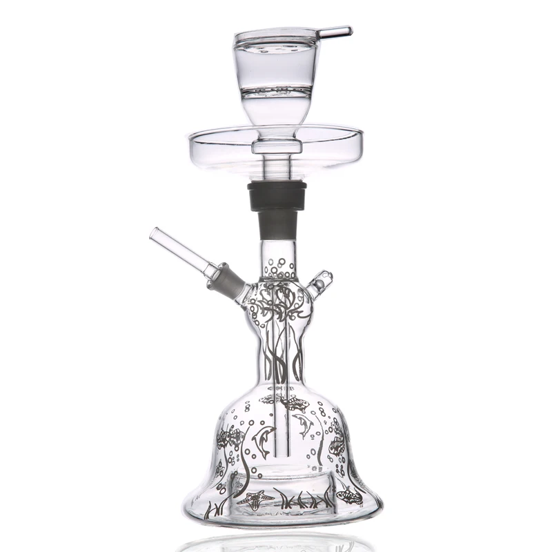 1 Pc 24mm Joint Heat Resistant Big Capacity Flavour Thick Glass Bowl Hookah Shisha Head Narguile Smoking Accessory Flavor Pot