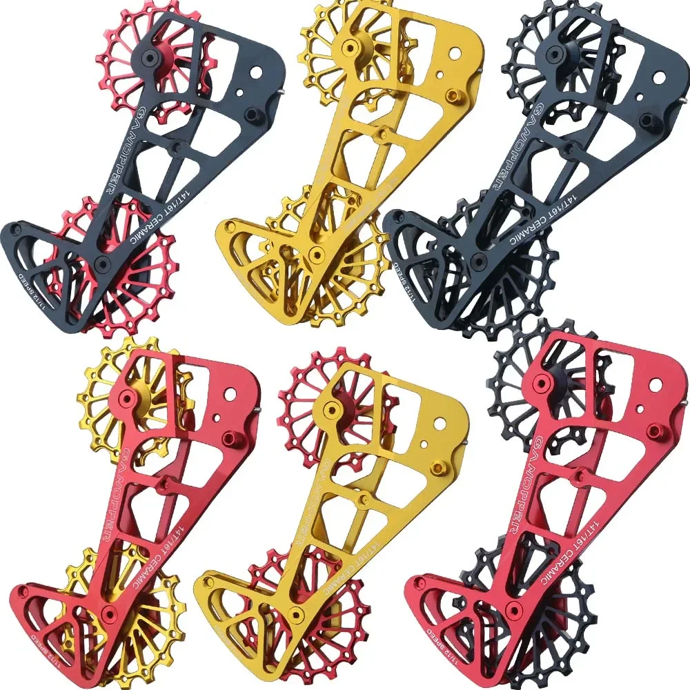 AliExpress GANOPPER MTB Bicycle Oversized Pulley Cage Rear Derailleur Ceramic Pulley 14T 16T Jockey Wheel  For SRAM 11S 12S Eagle XX1/X01/GX/NX AXS