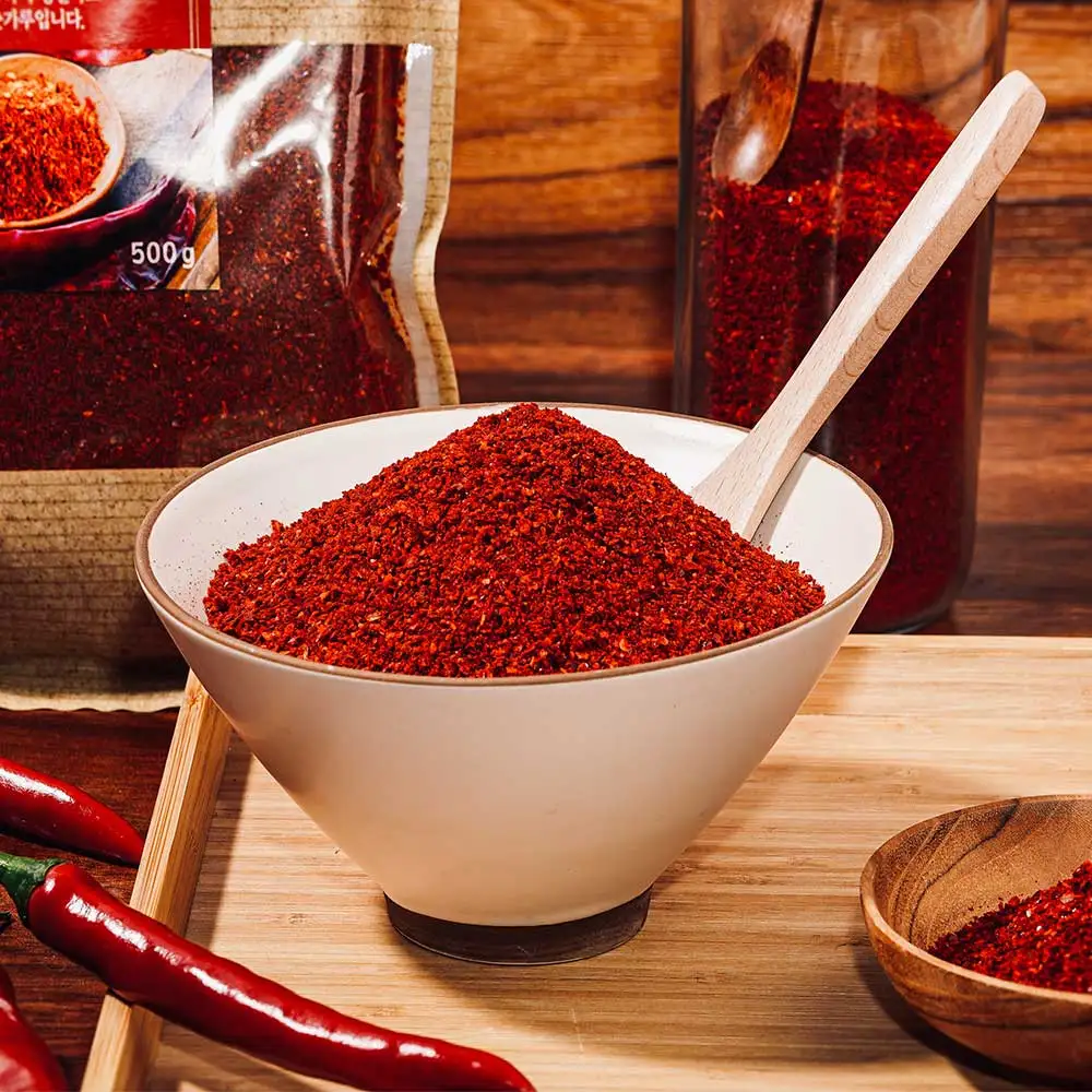 [The same NAME Award] HACCP domestic red pepper powder fine thickness usually spicy 500g