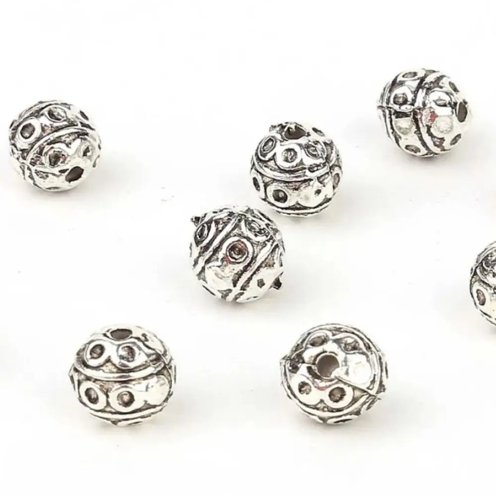 Patterned Staffa di metallo 8mm Diametro Concetto Hobby Immagine per il tempo libero Ornamento del braccialetto del braccialetto della collana Nome Anello Rosario Copricapo Gioielli Materiale Fine Art Primavera Estate