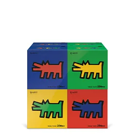 한예지 키스해링 큐브 CUBE 천연펄프 미용티슈 230매 8입 1팩