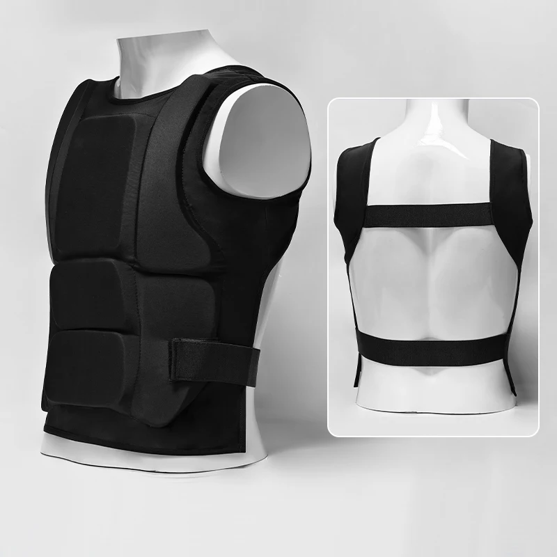 Karate Chest Guard Adjustable Breathable Body Protector with EPE Foam Padding for Martial Arts Sparring Training Adult Youth