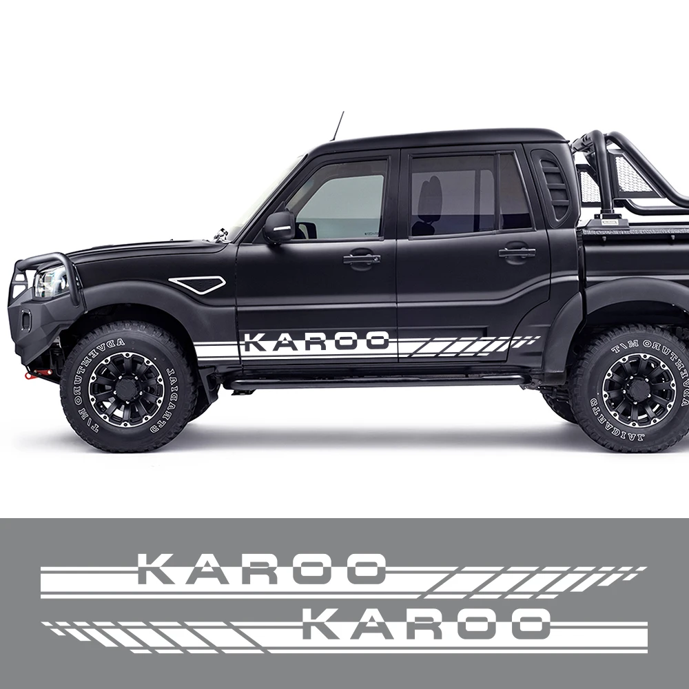 Car Door Side Stripes Sticker Truck Graphics Style Decals Vinyl Cover Auto Tuning Accessories For Mahindra Karoo S6 S10 S11 DC