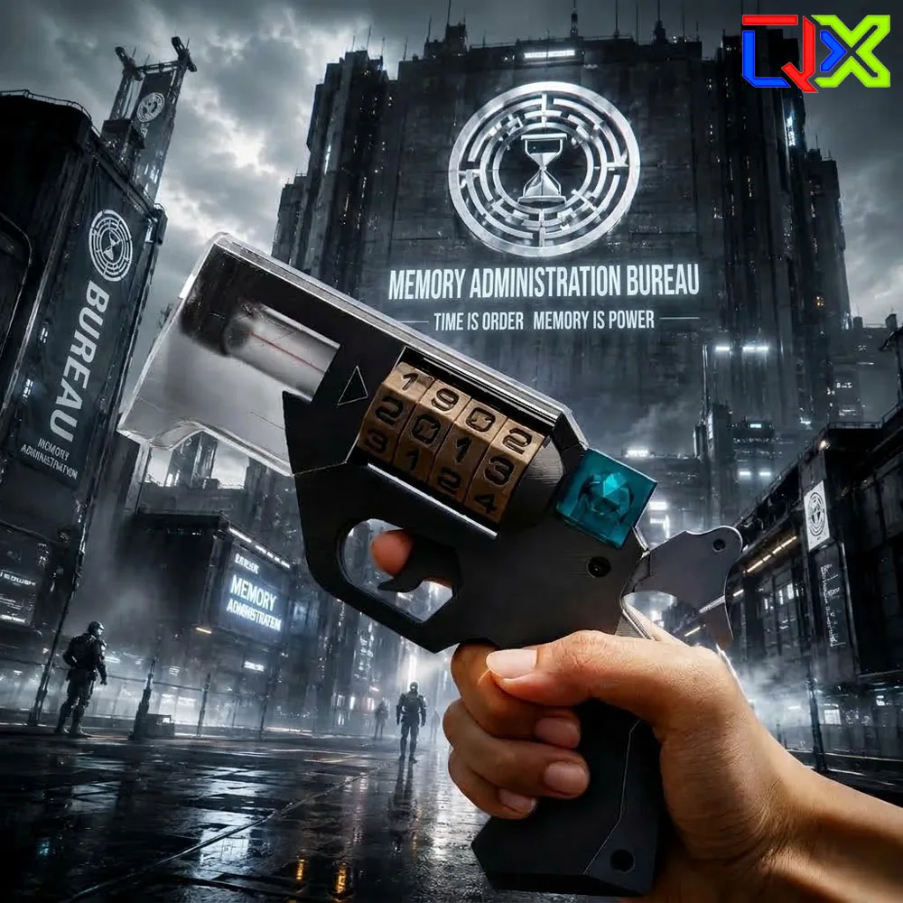 QX Sci-Fi Memory Time Prop Cyberpunk Model Replica Anime Cosplay Accessories Party Toy Collection Display Men
