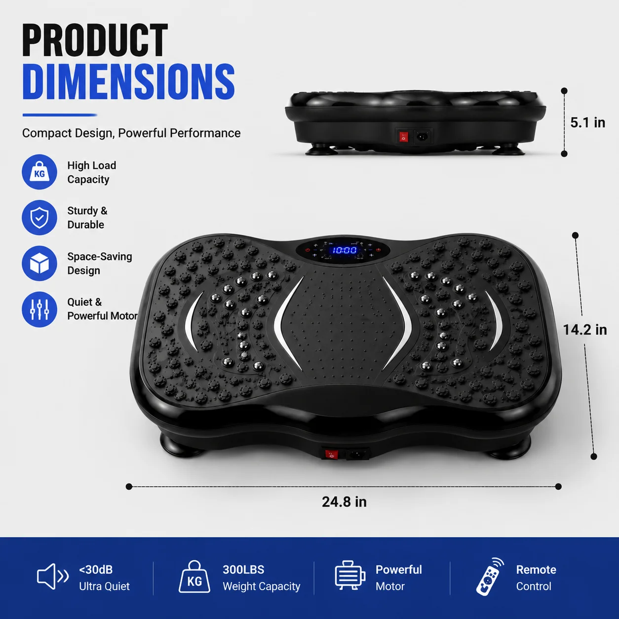No Knee Strain, No Joint Stress, Quietly Shake Away Unwanted Fat. A Vibration Plate – for Those Who Dare Not Run