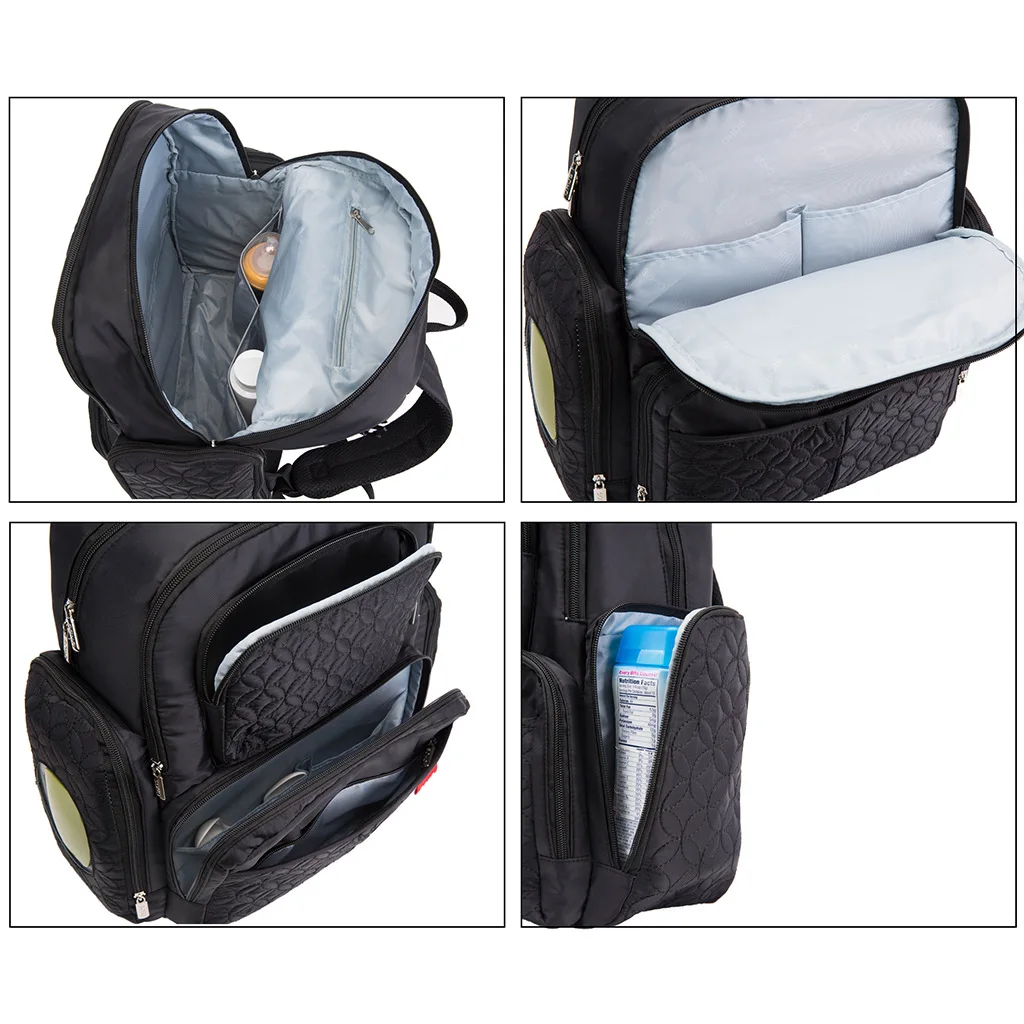 Bolsa impermeable de gran capacidad para mamá, bolsa de pañales para bebé, bolso de hombro de viaje al aire libre, mochila de maternidad, cochecito,