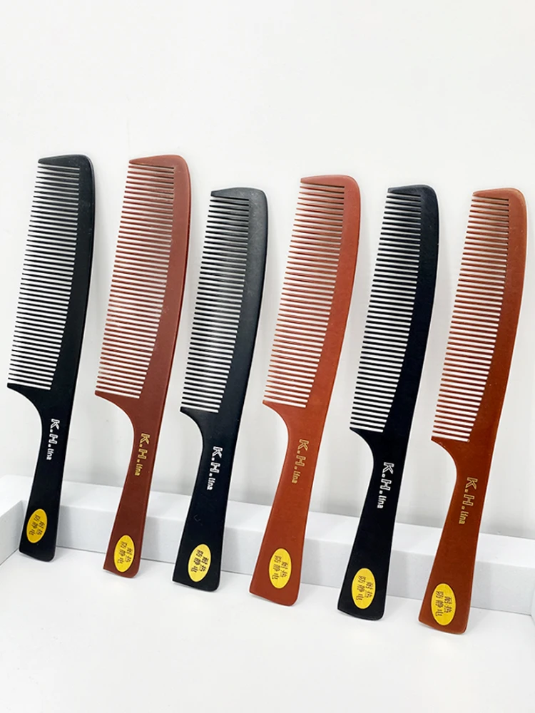 Professional Barber Shop Hair Cutting Comb Flat Head Cut Comb Anti-static Hair Styling Brush Massager Detangling Combs