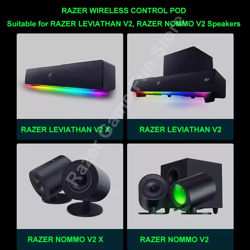 Razer-vaina de Control inalámbrico para periféricos y altavoces, Control de Audio avanzado giratorio, Dial con clic y botón de fuente