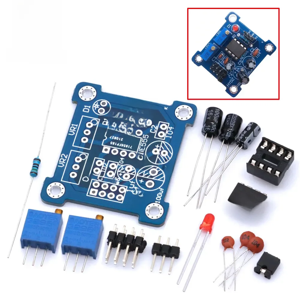 AliExpress NONE NE555 Pulse Generator Starter Duty Cycle and Frequency Adjustable Module DIY Kit Oscillator Square Wave Signal Generator
